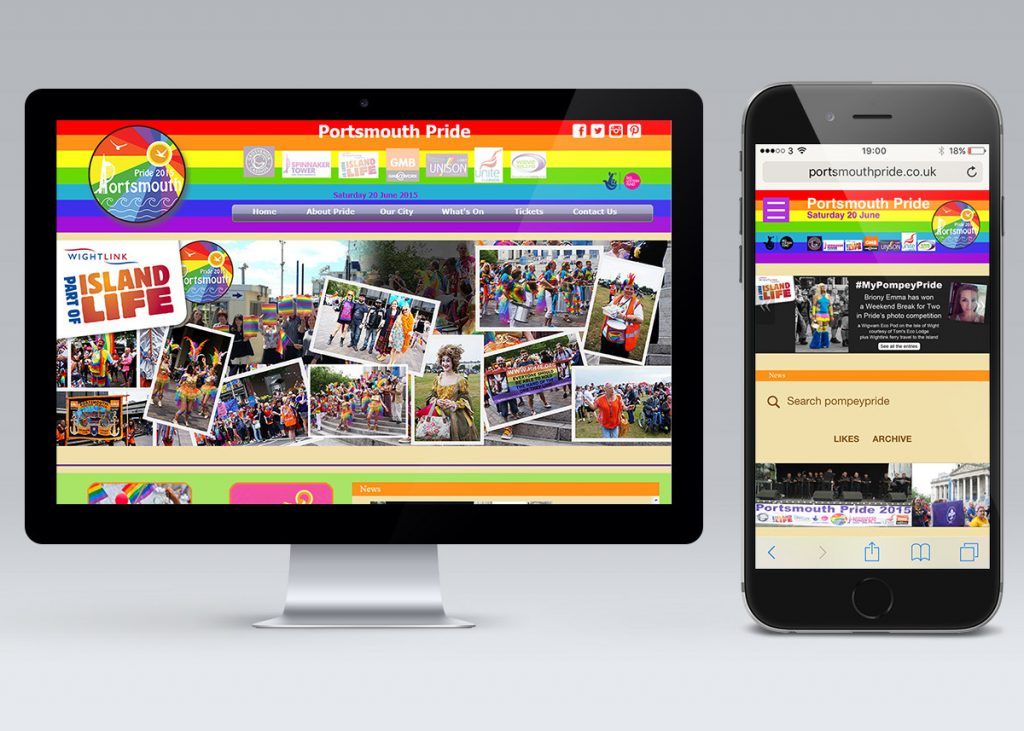 Web Design- Portsmouth Pride 2015